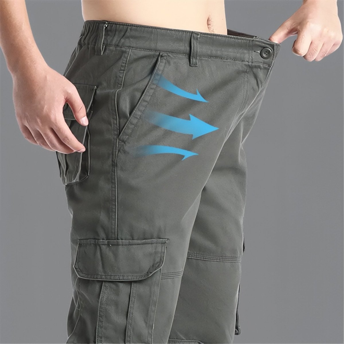 Breathable Cargo Hiking Trousers with Adjustable Fit-Field & Wild