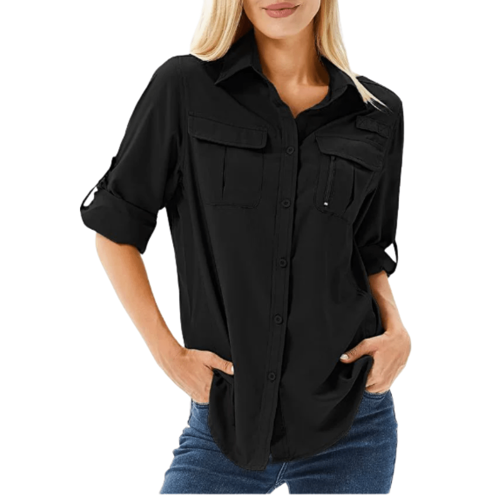 Women’s Lightweight Long Sleeve Hiking Shirt with UV Protection-Field & Wild