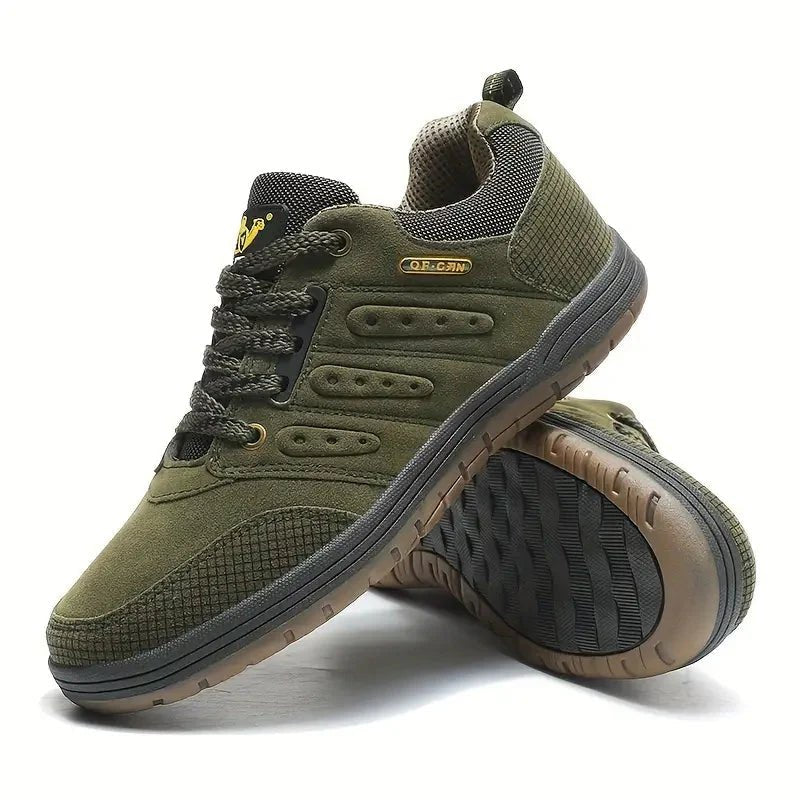 Men’s Water-Resistant Walking Trainers with Cushioned Support-Field & Wild