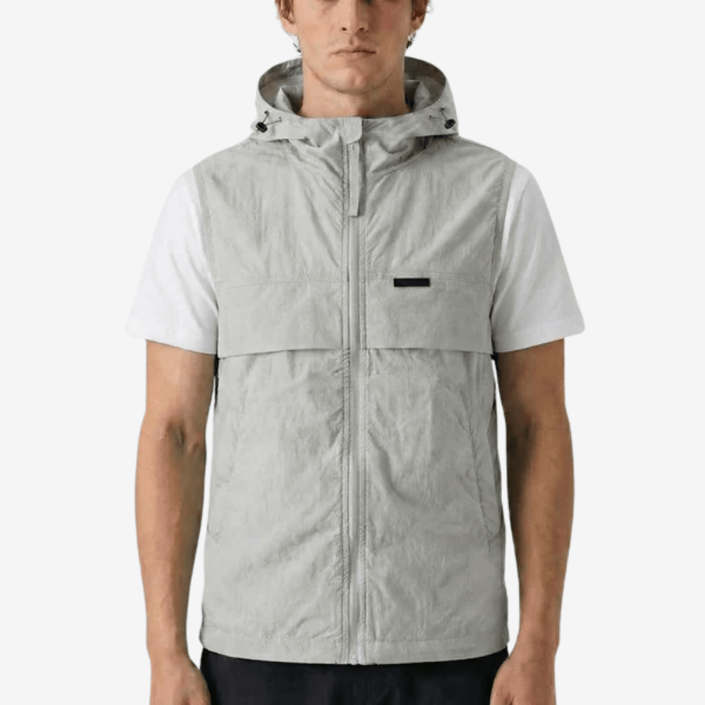 Lightweight Hooded Sleeveless Vest for Outdoor Walking-Field & Wild