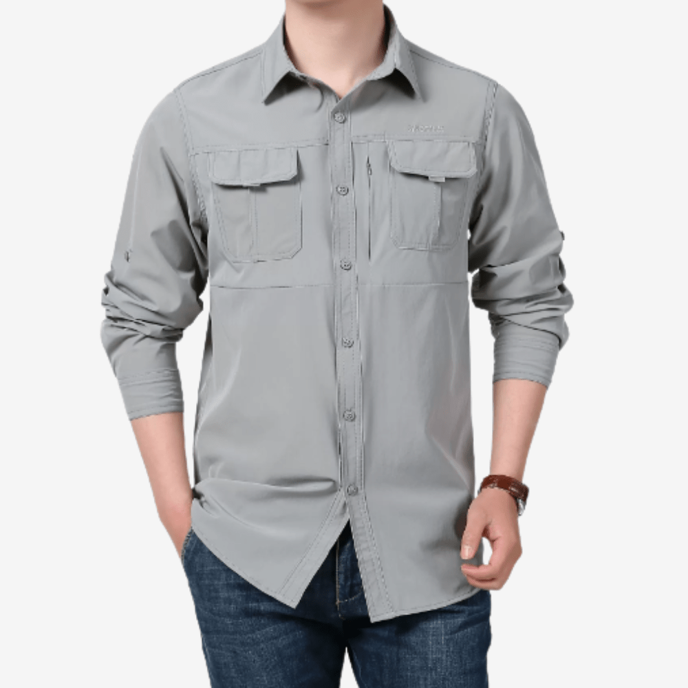 Lightweight Long Sleeve Hiking Shirt with UV Protection-Field & Wild