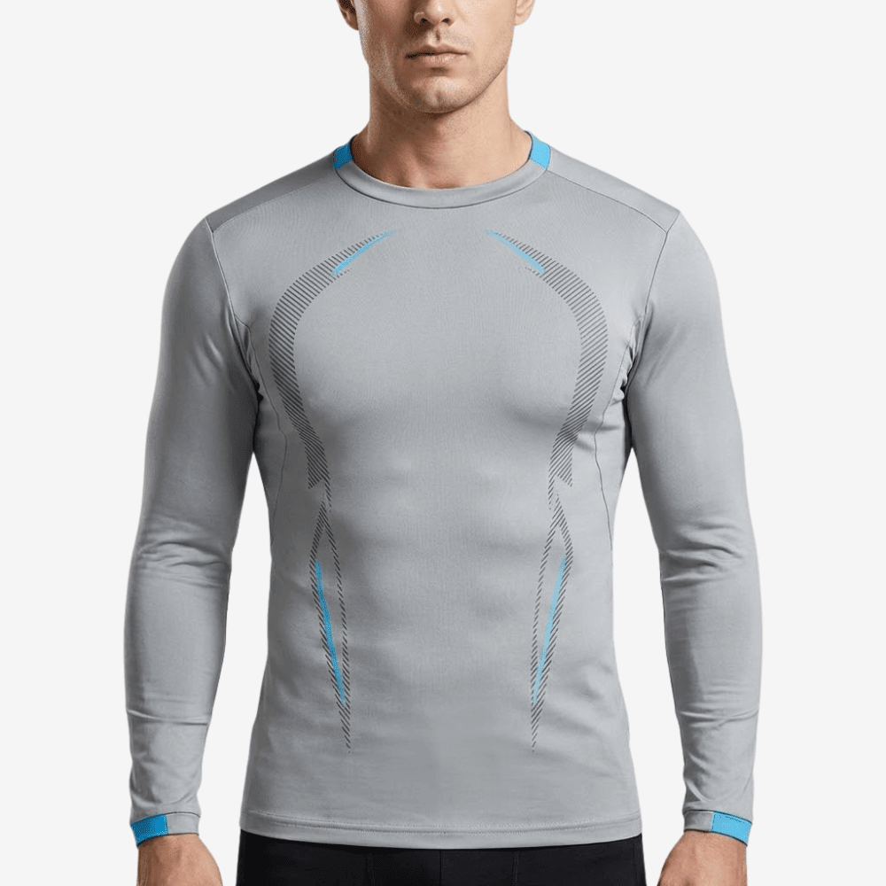 Breathable Long-Sleeve Hiking T-Shirt with Stretch Fit-Field & Wild