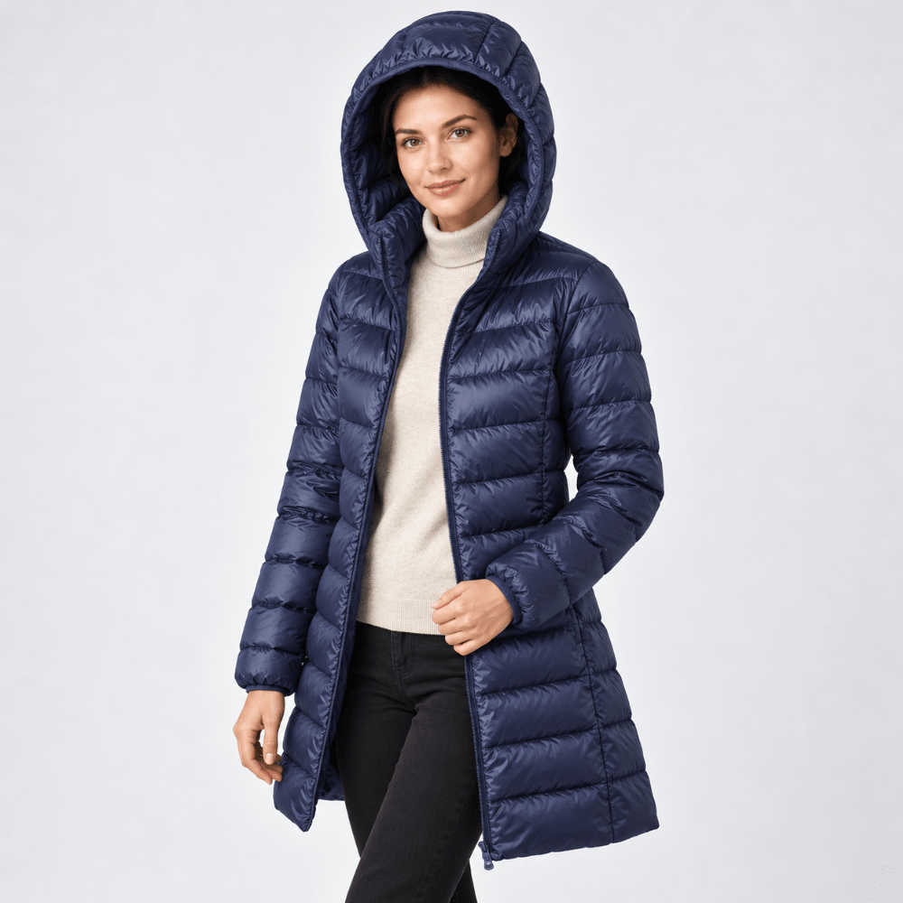 Lightweight Packable Down Coat with Detachable Hood-Field & Wild