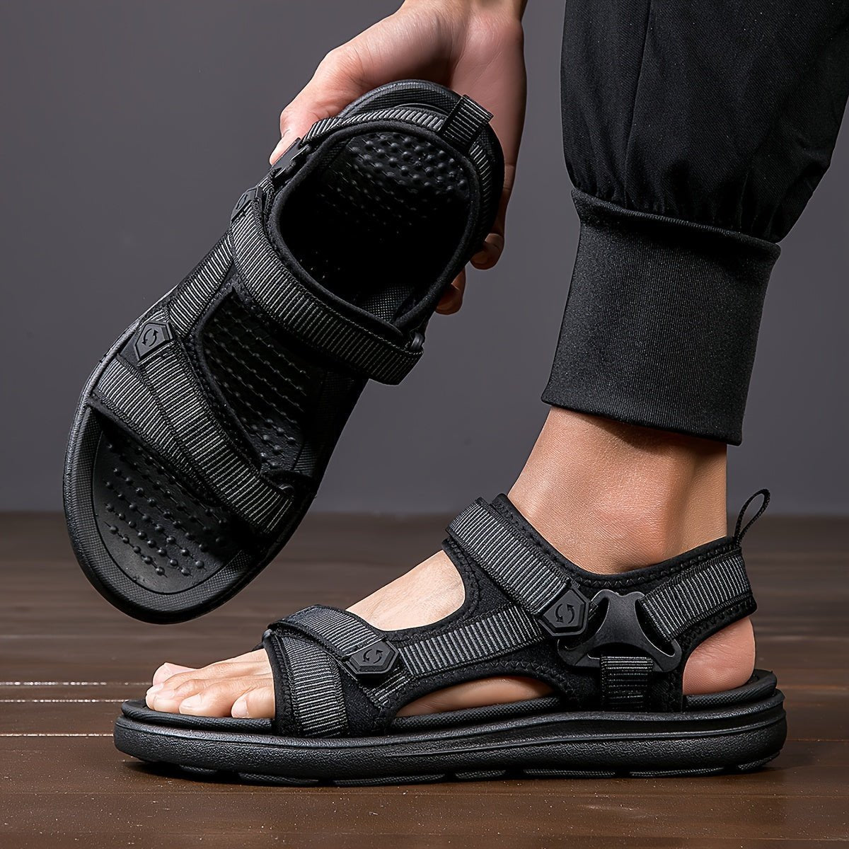 Men’s Breathable Anti-Slip Hiking Sandals with Open Toe-Field & Wild