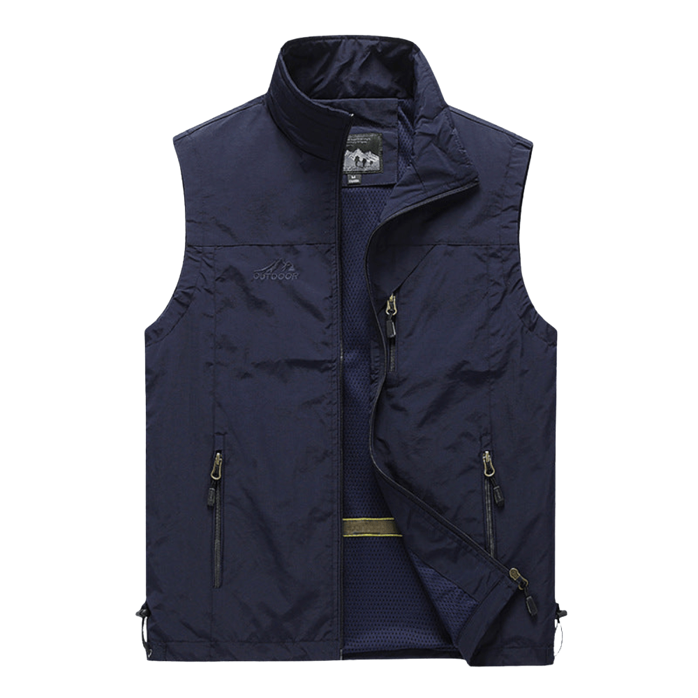 Lightweight Breathable Hiking Vest with Multi-Pocket Design-Field & Wild
