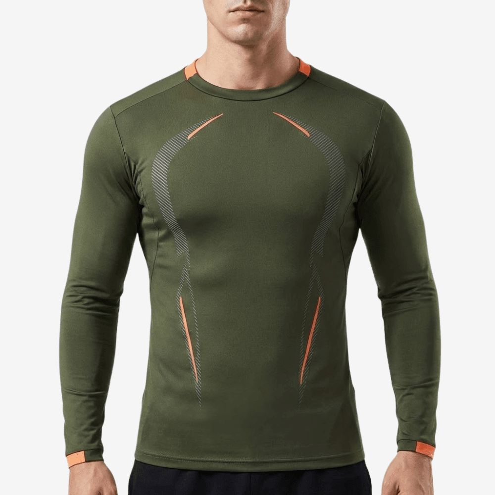 Breathable Long-Sleeve Hiking T-Shirt with Stretch Fit-Field & Wild