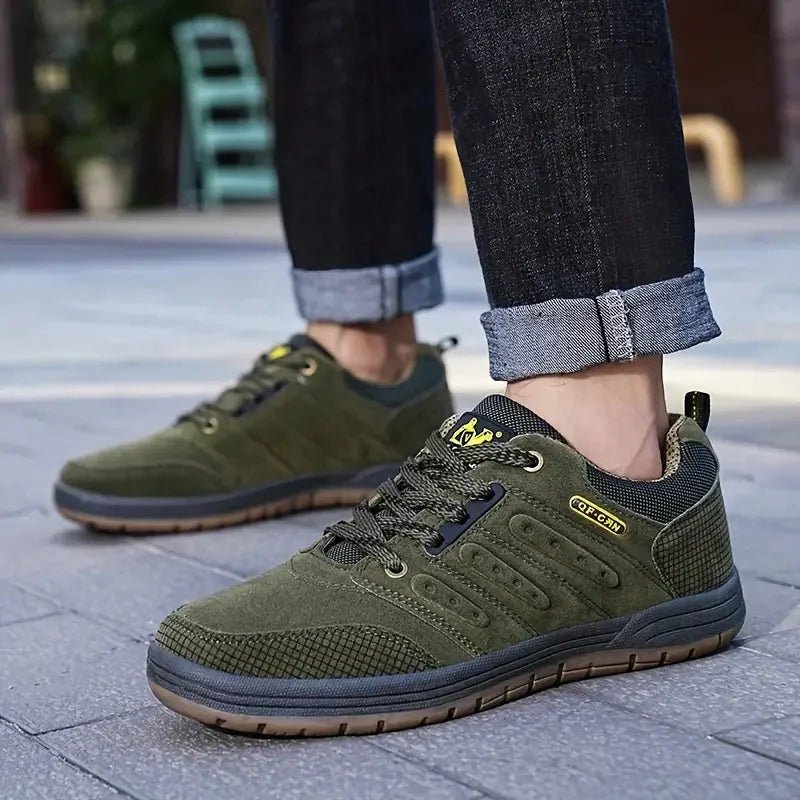 Men’s Water-Resistant Walking Trainers with Cushioned Support-Field & Wild