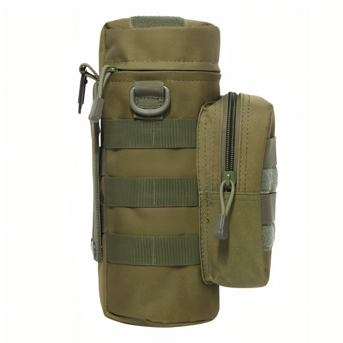MOLLE Water Bottle Holder with Zipped Accessory Pocket-Field & Wild