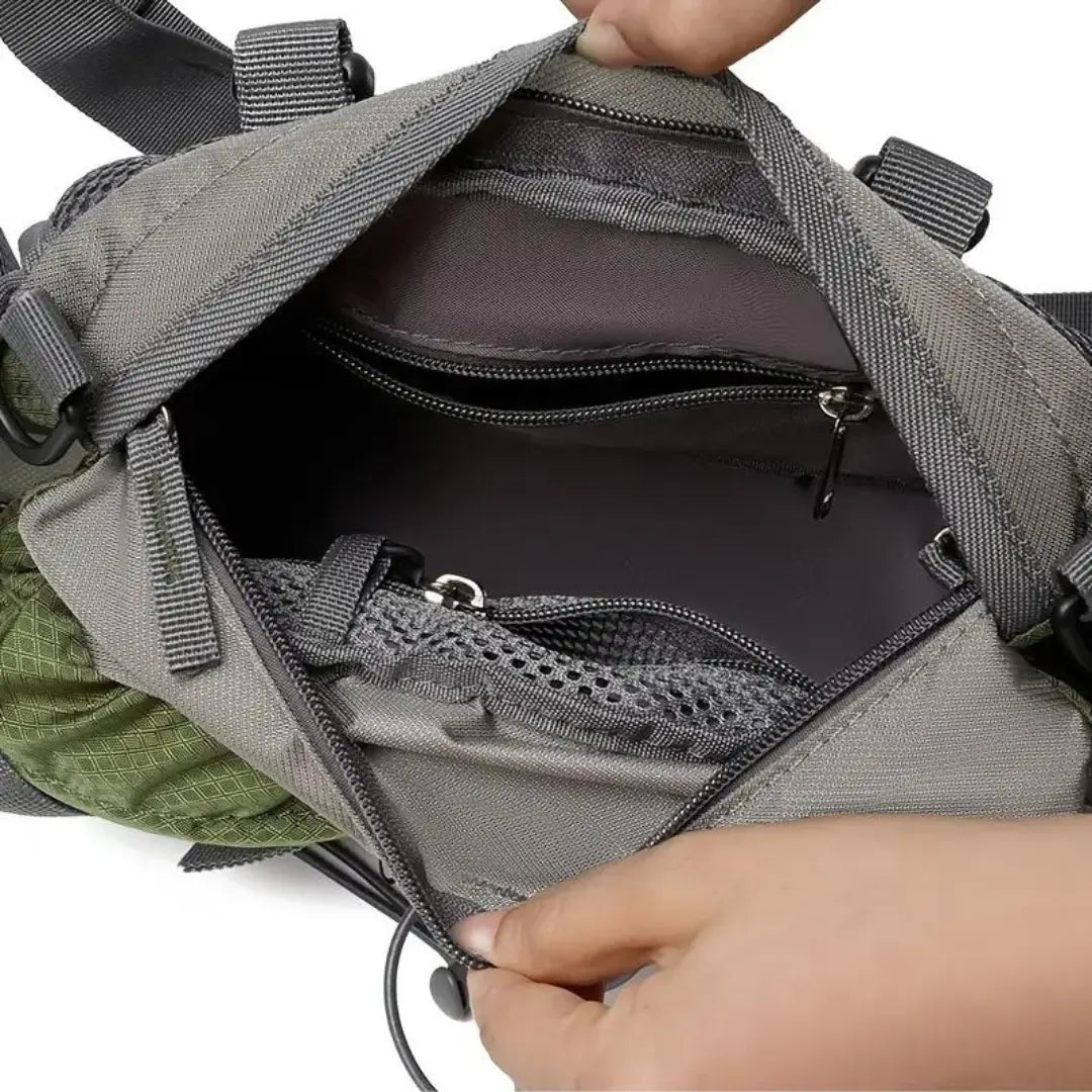 Hiking Waist Bag with 5L Multi-Pocket Water-Resistant Design-Field & Wild