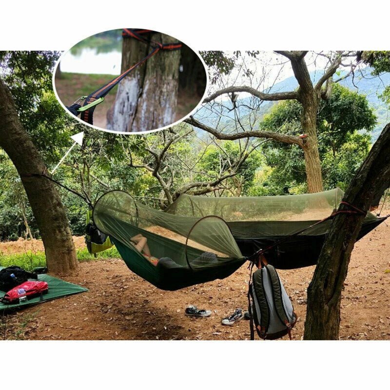 Adjustable Heavy-Duty Hammock Straps with Metal Carabiners-Field & Wild
