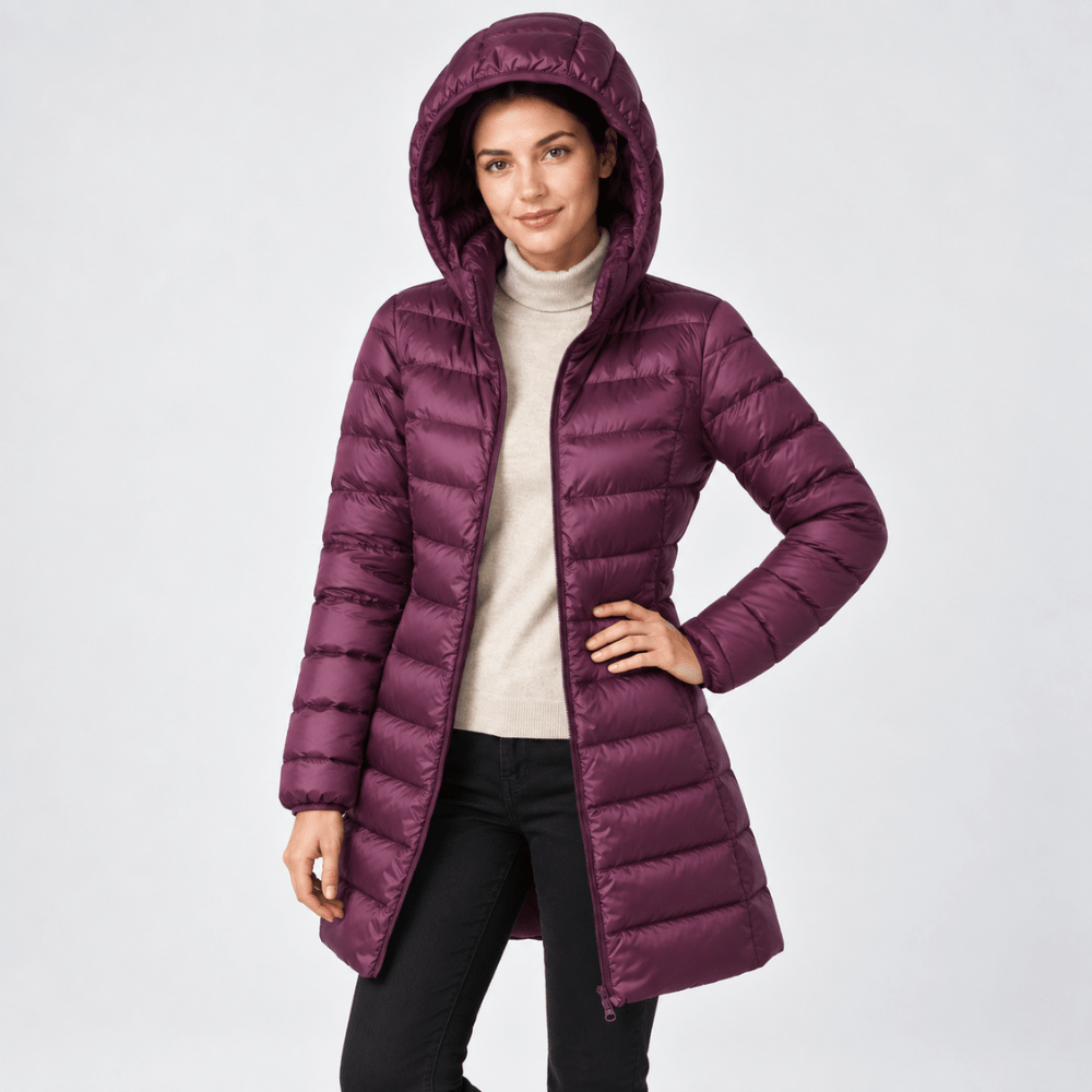 Lightweight Packable Down Coat with Detachable Hood-Field & Wild