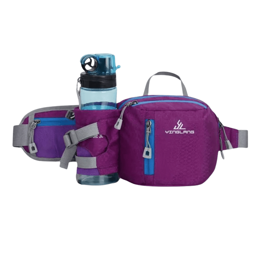 Lightweight Water-Resistant Hiking Waist Pack with Bottle Holder-Field & Wild