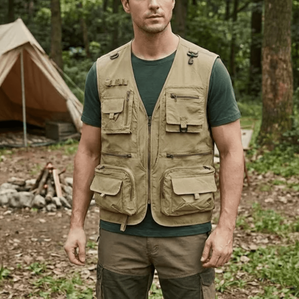 Lightweight Mesh Utility Vest with 14 Multi-Pocket Storage-Field & Wild