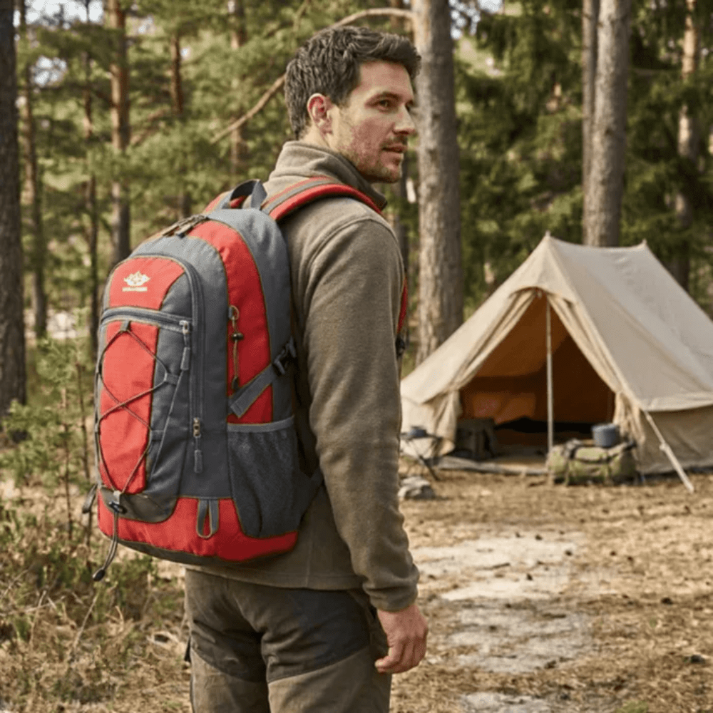 Water-Resistant 30L Hiking Backpack with Ventilated Back Panel-Field & Wild