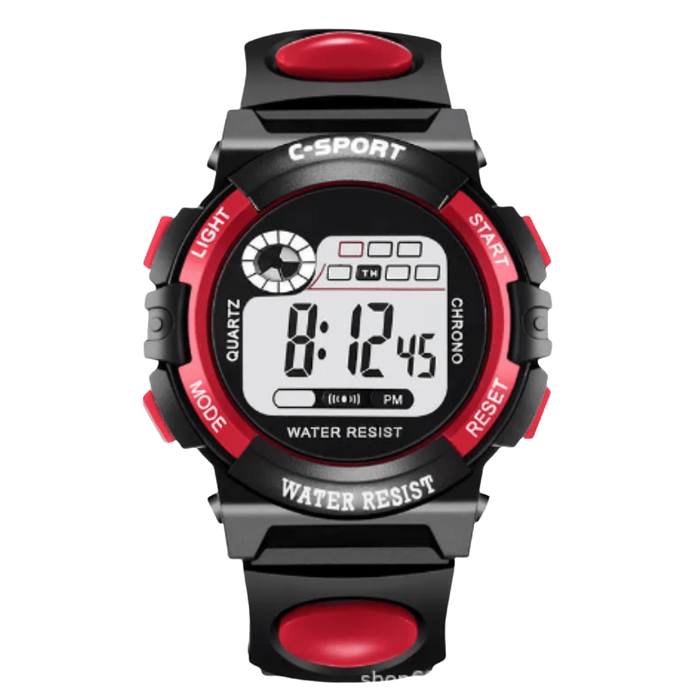 Children’s Lightweight Digital Outdoor Watch with Splash-Resistant Case-Field & Wild