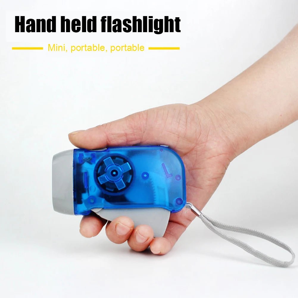 Hand Crank LED Torch Lightweight Emergency Light | Active Peaks-Field & Wild