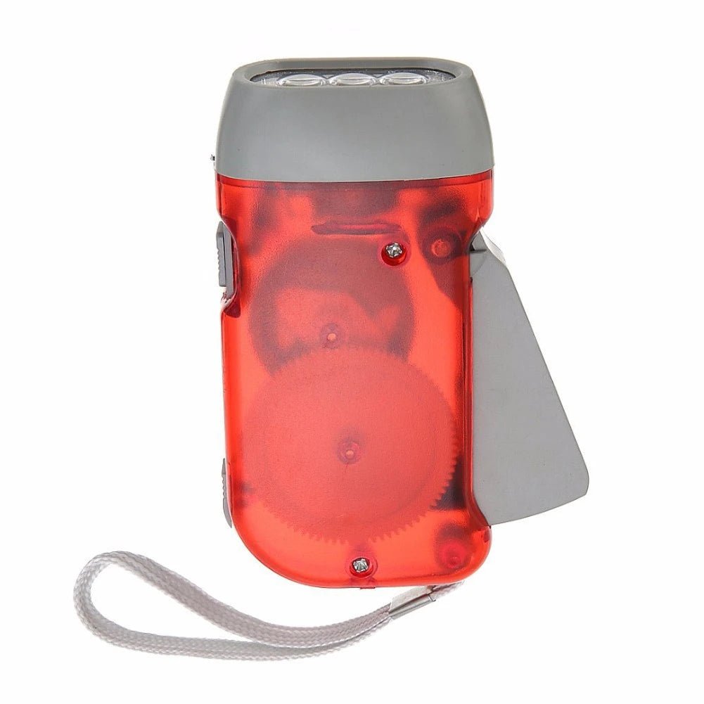 Hand Crank LED Torch Lightweight Emergency Light | Active Peaks-Field & Wild