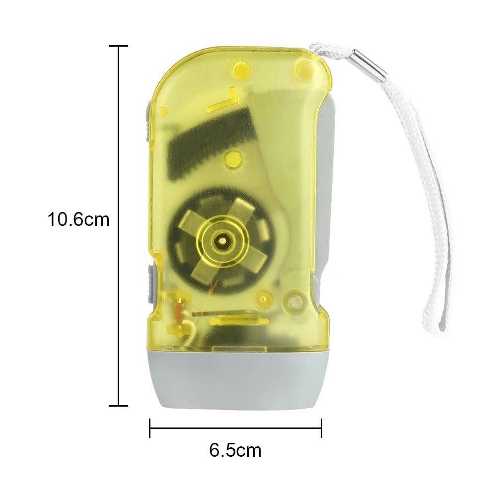 Hand Crank LED Torch Lightweight Emergency Light | Active Peaks-Field & Wild