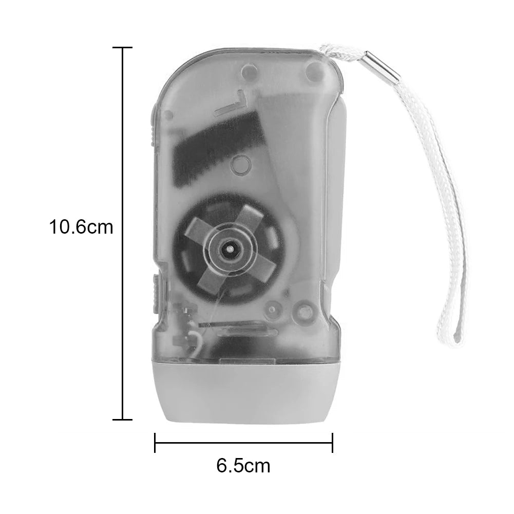Hand Crank LED Torch Lightweight Emergency Light | Active Peaks-Field & Wild