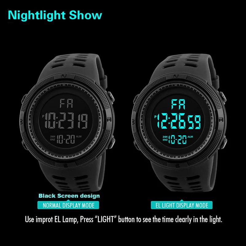 Digital Watch Luminous Multifunction | Active Peaks-Field & Wild