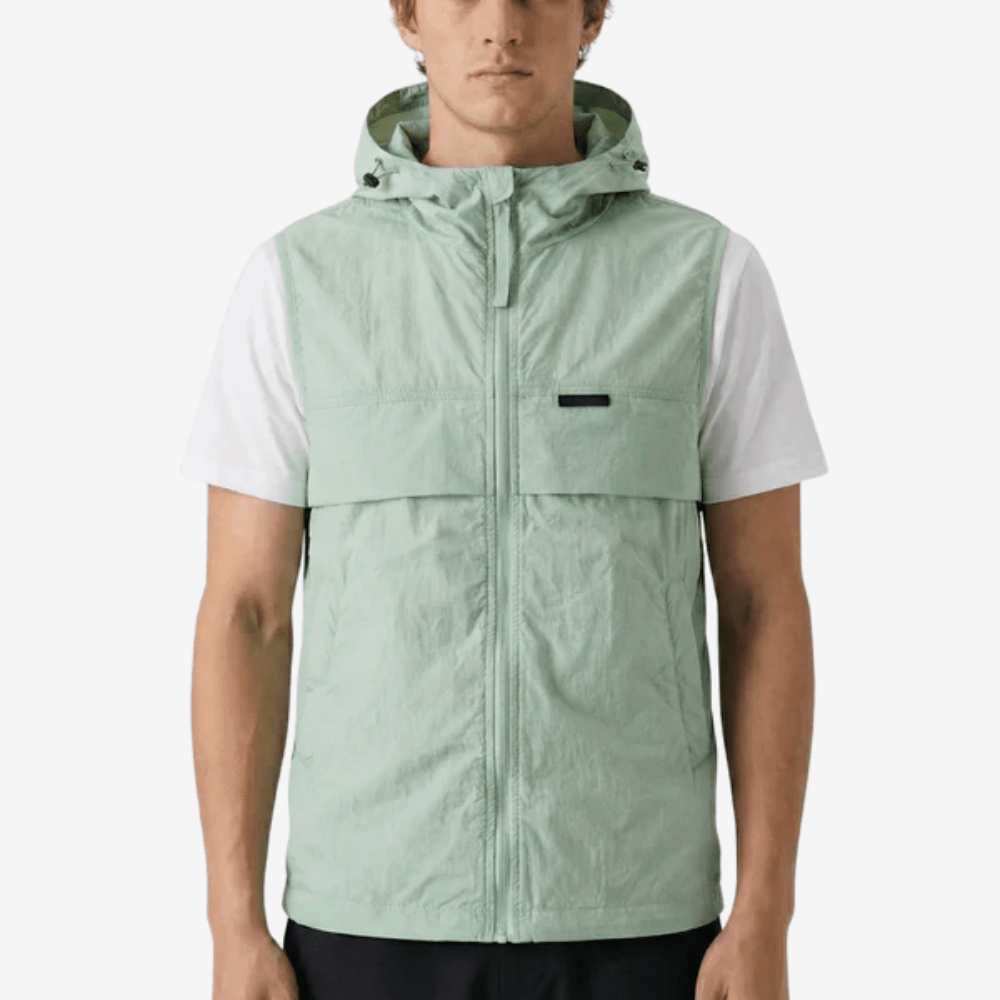 Lightweight Hooded Sleeveless Vest for Outdoor Walking-Field & Wild