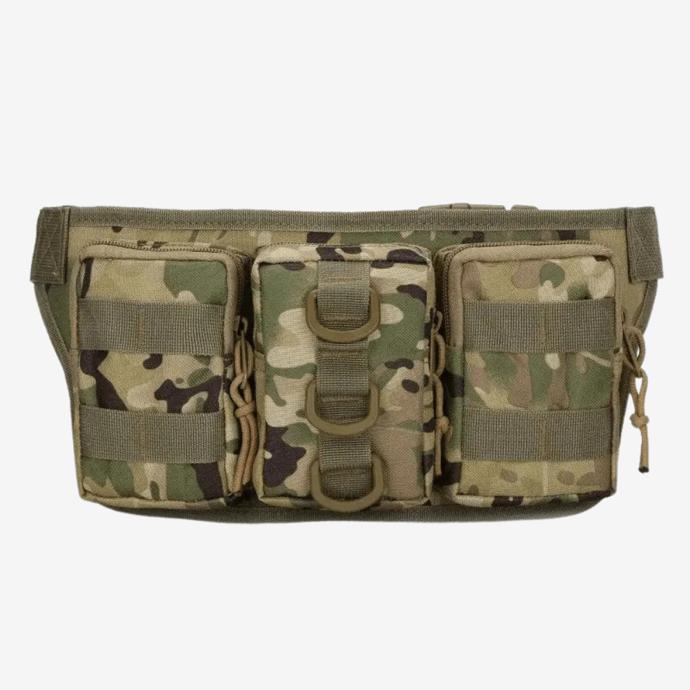 Tactical 5L Waist Pack with Zipped Compartments - Field & Wild-Field & Wild