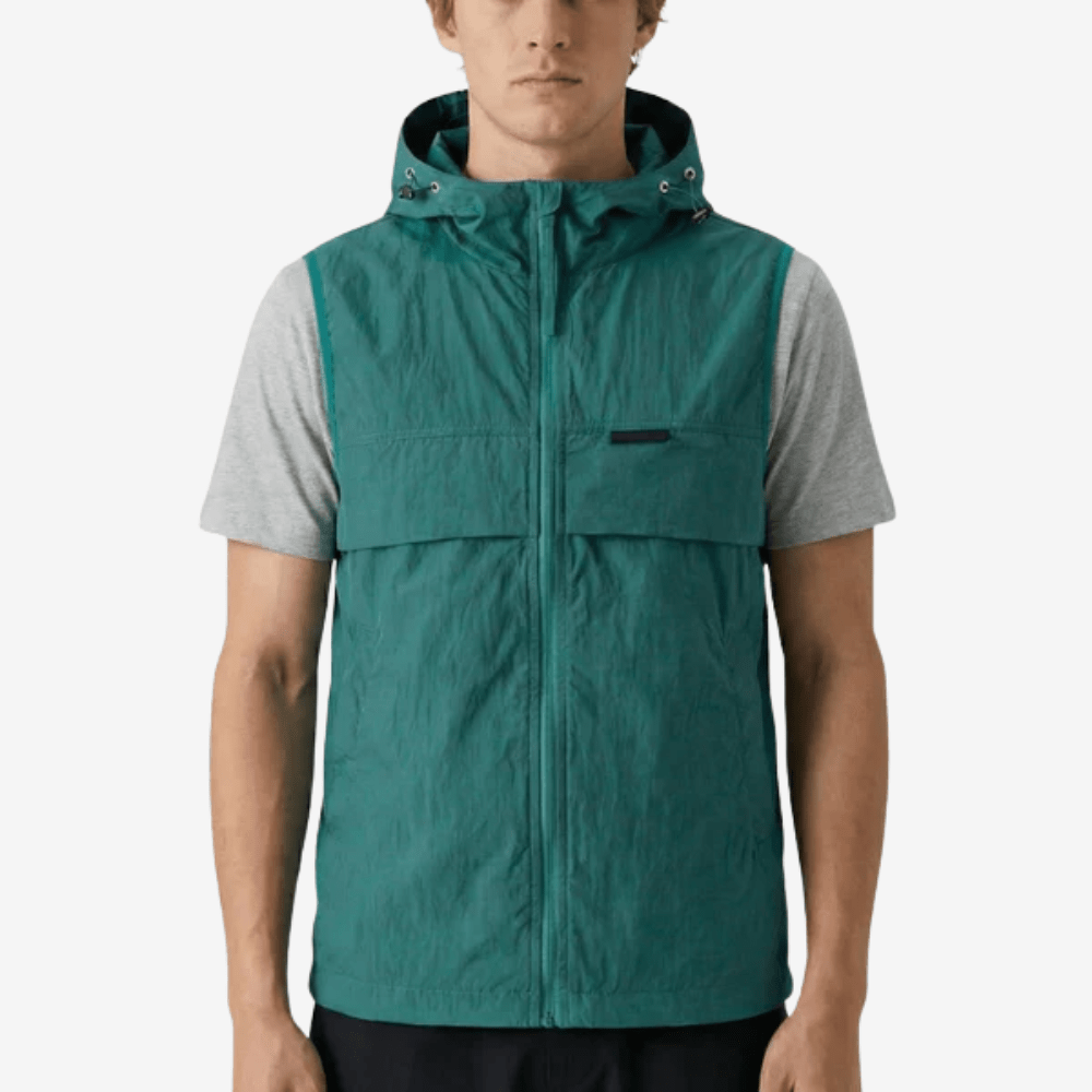 Lightweight Hooded Sleeveless Vest for Outdoor Walking-Field & Wild