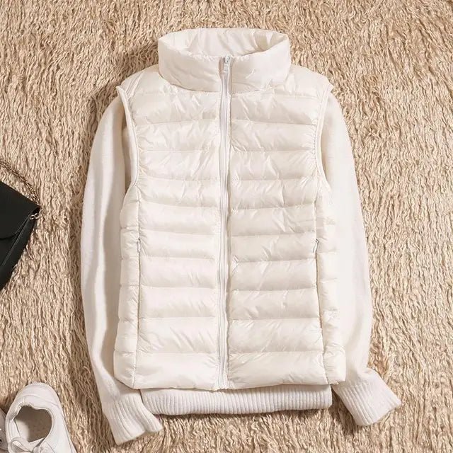 Lightweight Quilted Puffer Vest with High Collar-Field & Wild