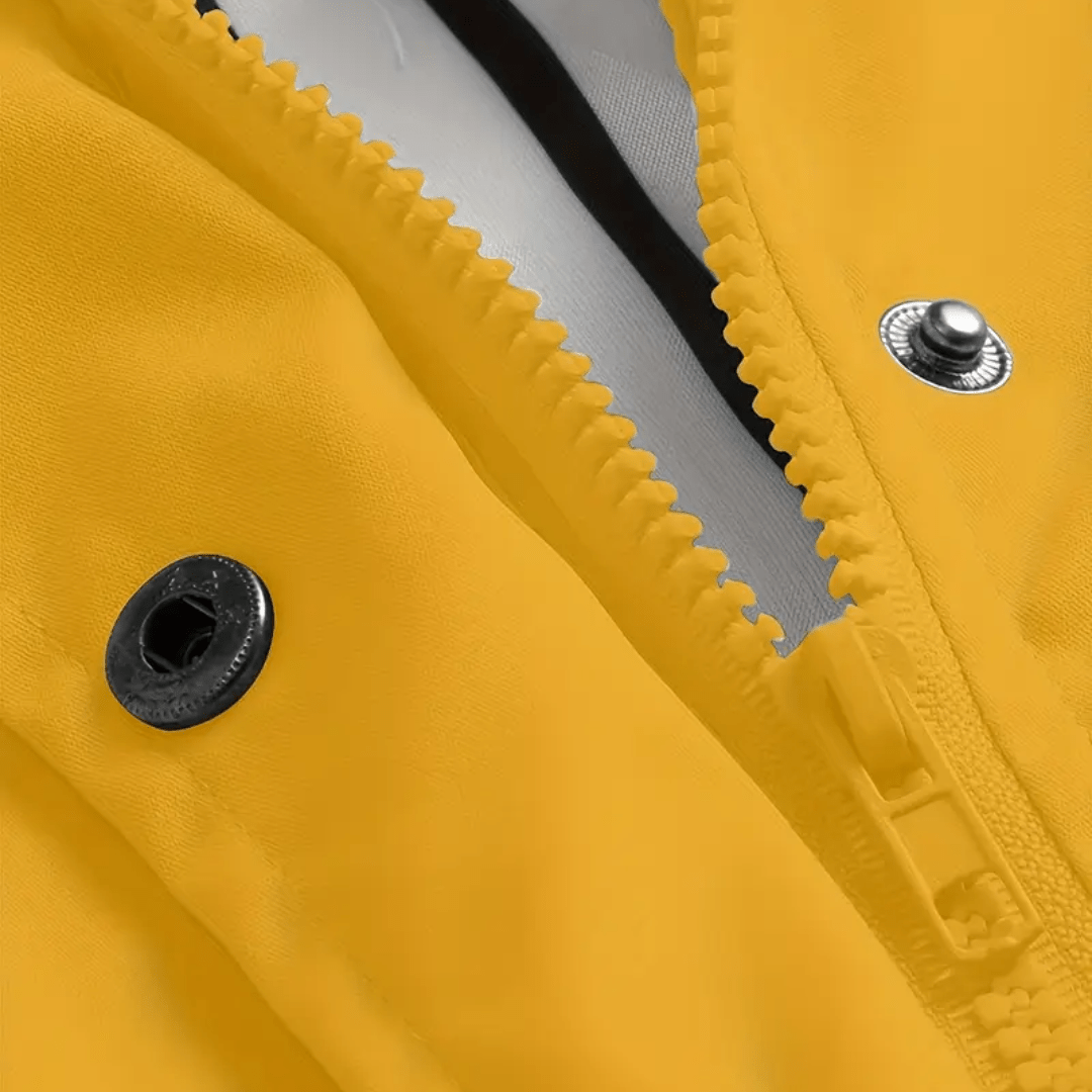 Women’s Hooded Rain Jacket with Windproof Storm Flap-Field & Wild