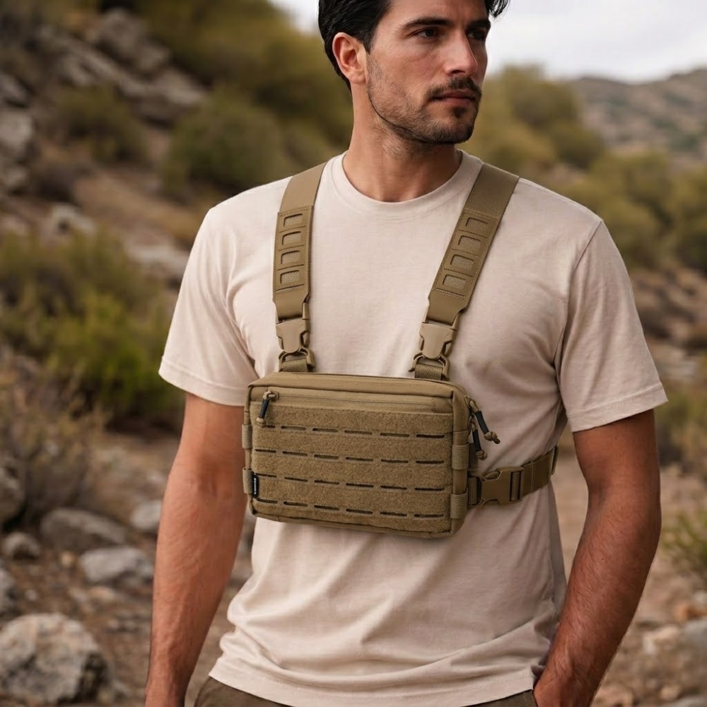 Chest Bag Lightweight Waterproof Nylon Pack - Field & Wild