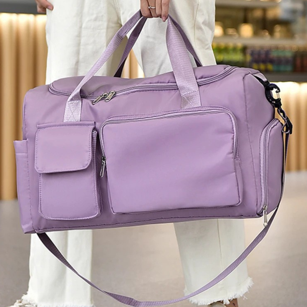 Large Travel Duffel Bag with Separate Shoe Compartment