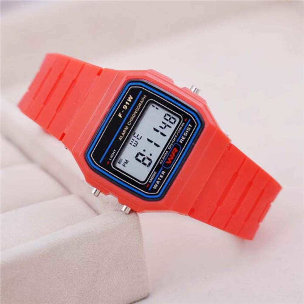 Digital Sports Watch with LED Display & Alarm Function