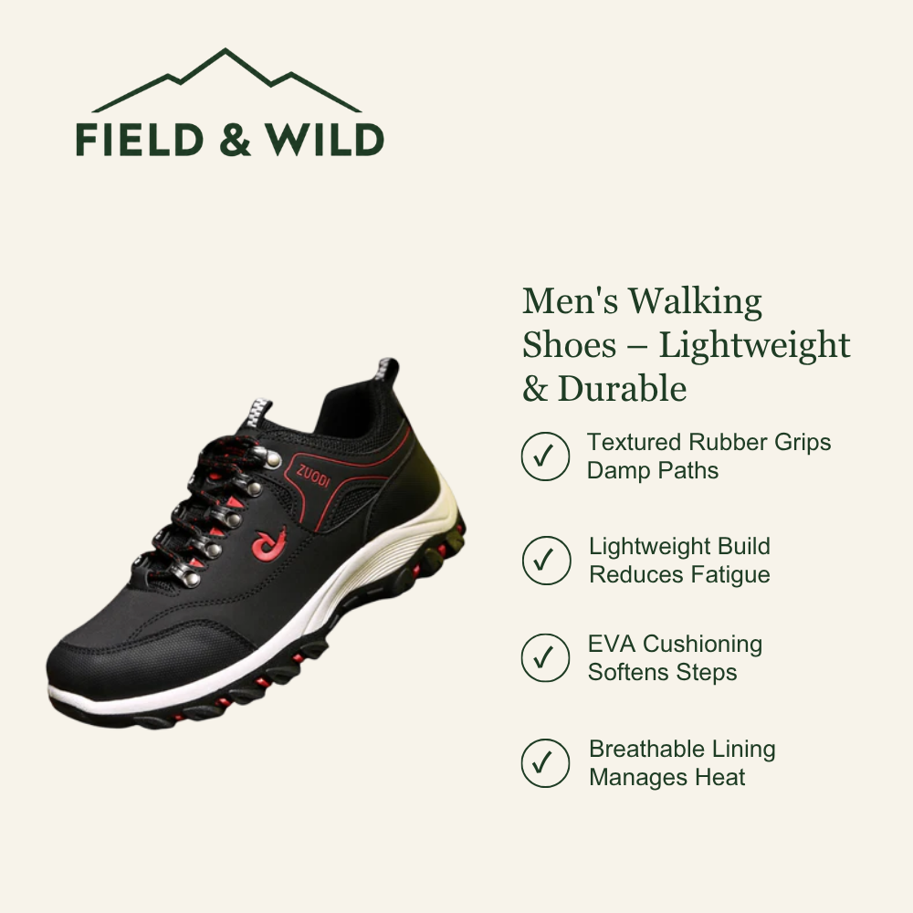 Men’s Lightweight Walking Shoes with Cushioned EVA Sole