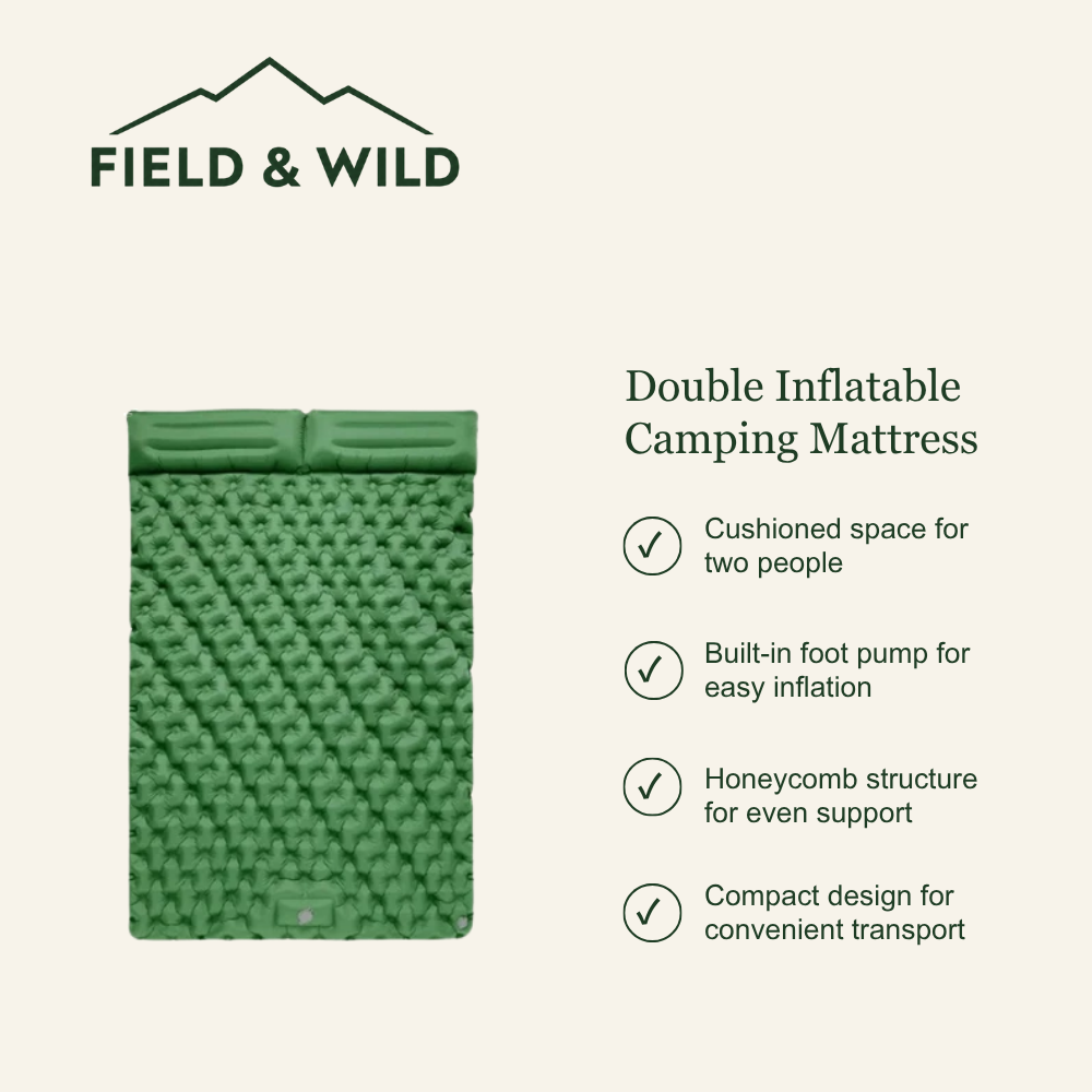 Double Inflatable Camping Mattress – Lightweight and Durable