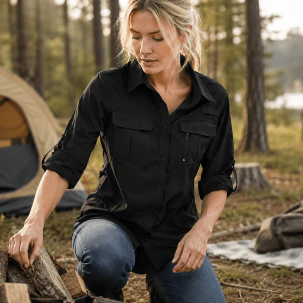 Women’s Lightweight Long Sleeve Hiking Shirt with UV Protection