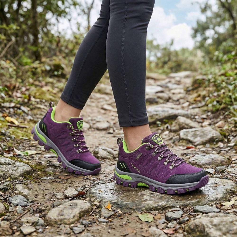 Women’s Waterproof Hiking Shoes with Cushioned Grip Sole