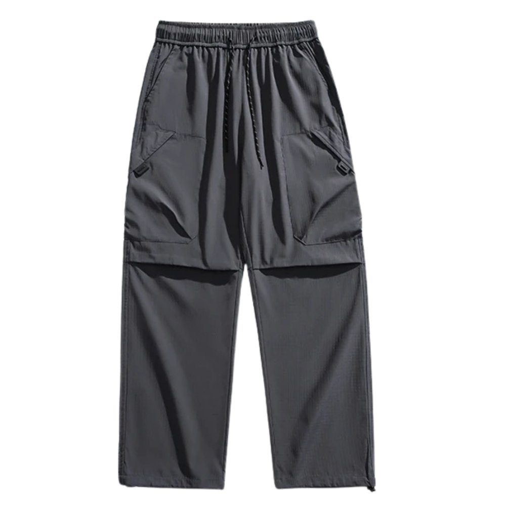 Men’s Weather-Resistant Hiking Trousers with Adjustable Ankle Cuffs
