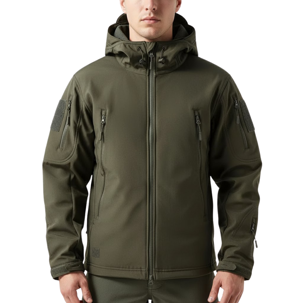 Hooded Softshell Jacket with Waterproof Outdoor Protection