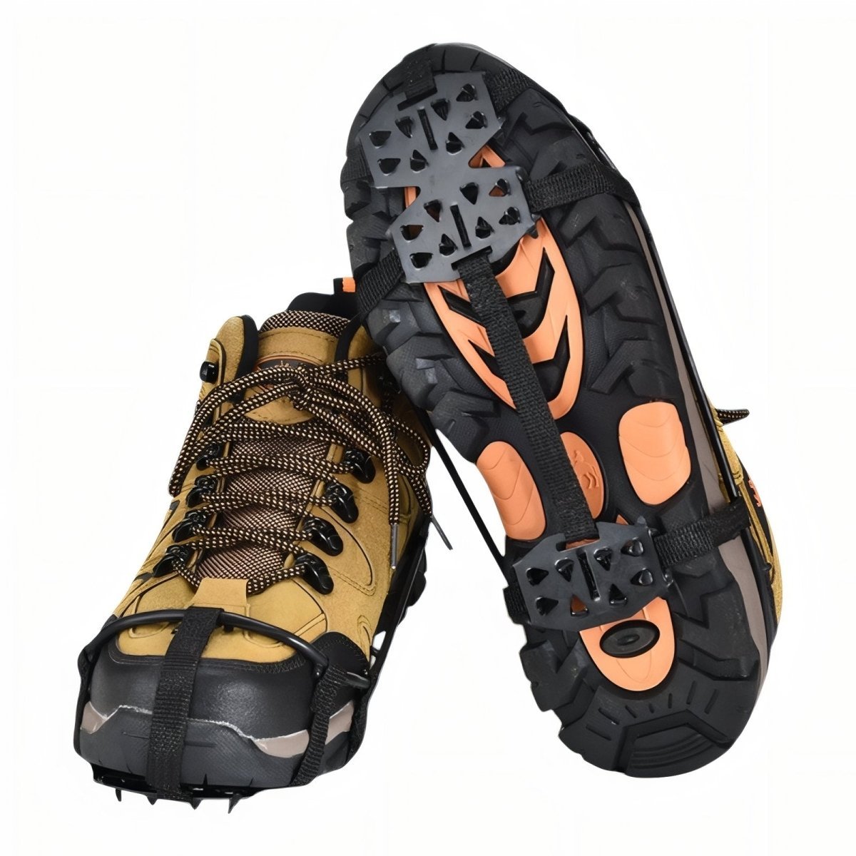 Ice Crampons with 24 Stainless Steel Spikes for Winter Hiking-Field & Wild