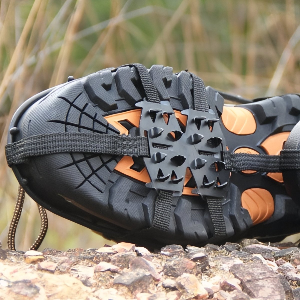 Ice Crampons with 24 Stainless Steel Spikes for Winter Hiking-Field & Wild