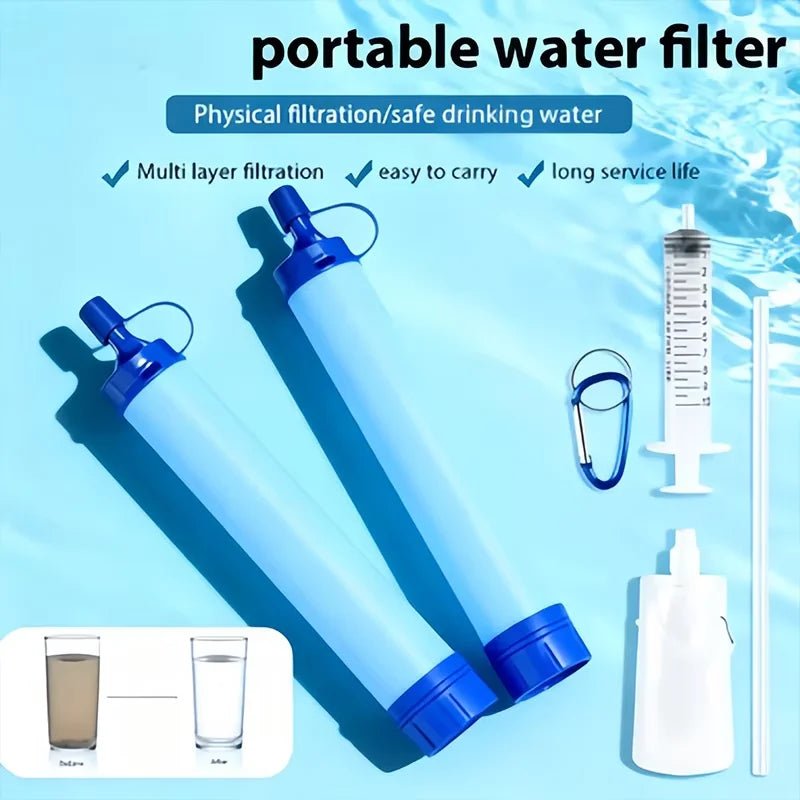 Water Filter Straw Lightweight Emergency Purifier | Active Peaks-Field & Wild
