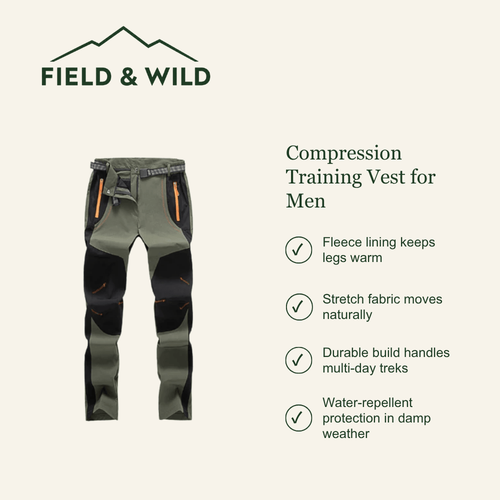 Women’s Water-Resistant Fleece-Lined Hiking Trousers-Field & Wild