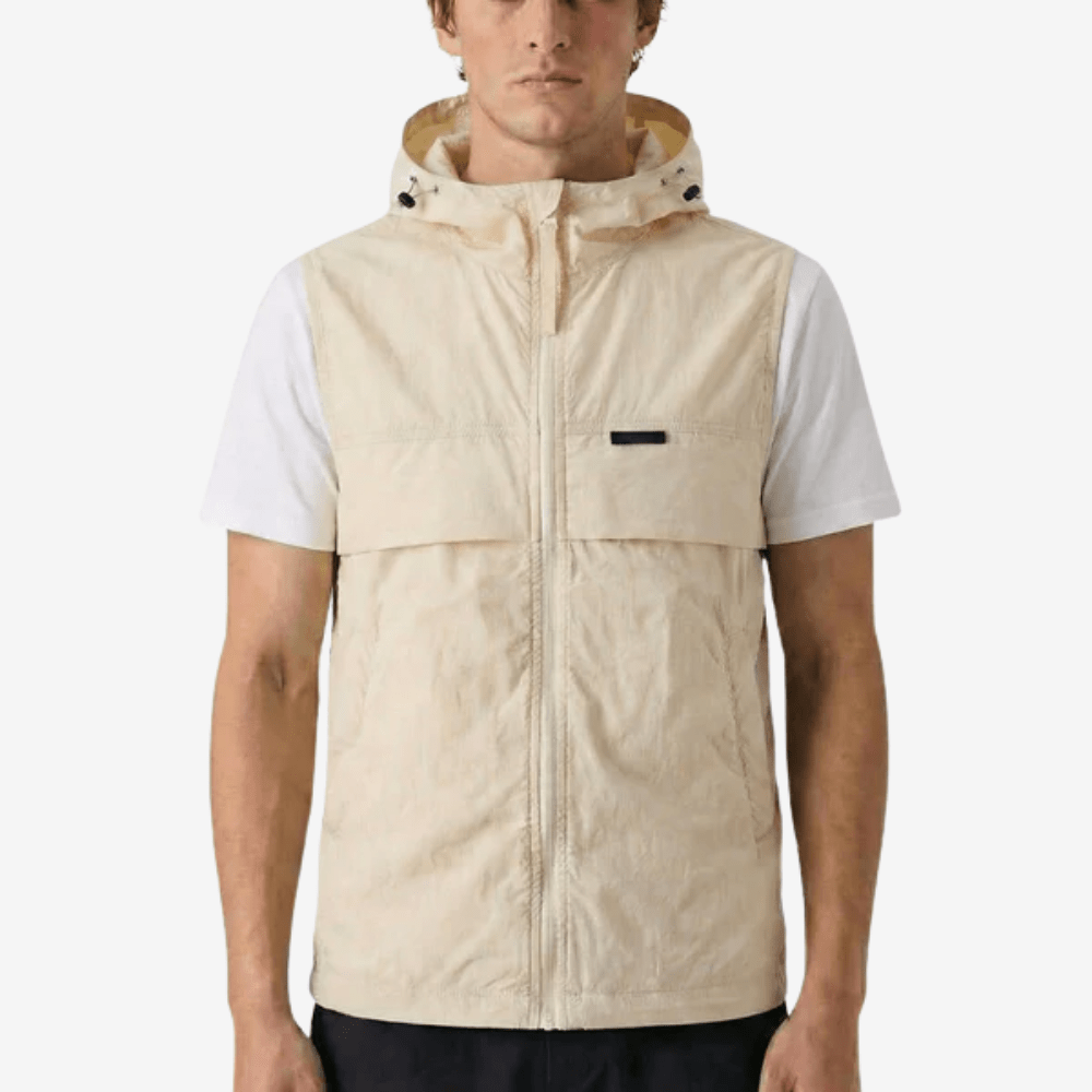 Lightweight Hooded Sleeveless Vest for Outdoor Walking-Field & Wild