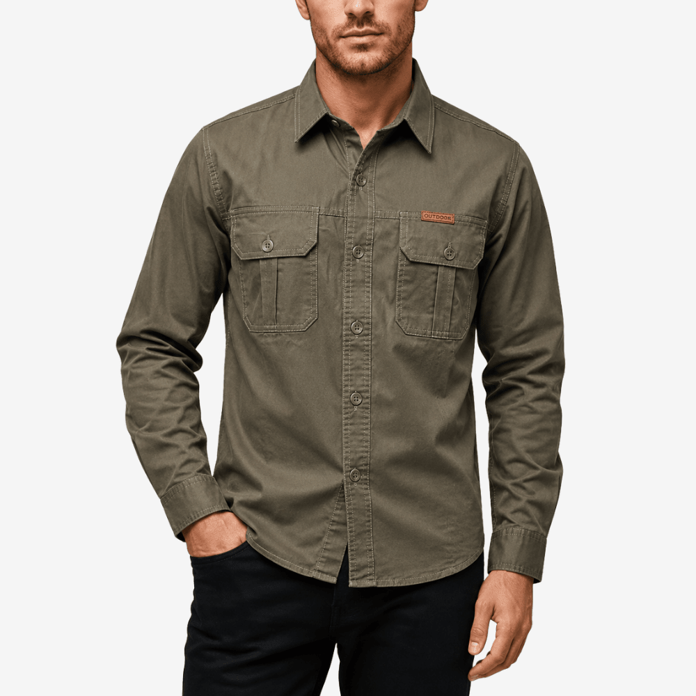 Durable Breathable Cotton Shirt for Outdoor Wear - Field & Wild-Field & Wild