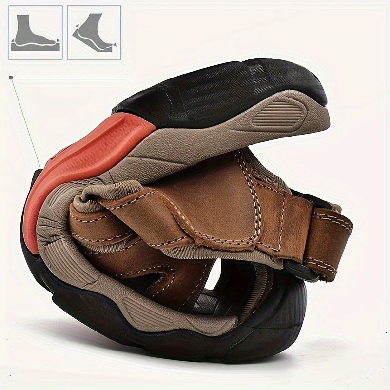 Men’s Breathable Outdoor Sandals with Adjustable Elastic Lace-Field & Wild