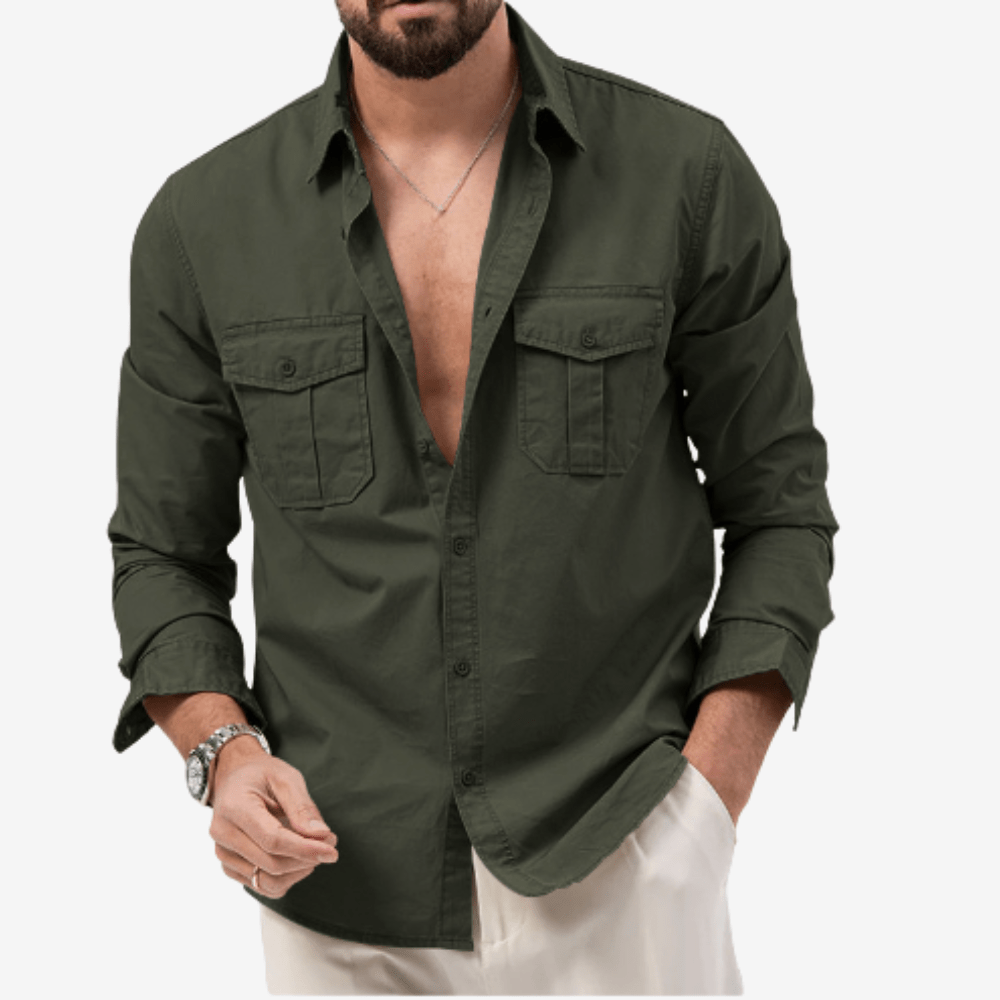 Men’s Breathable Convertible Hiking Shirt with Zip-Off Sleeves-Field & Wild