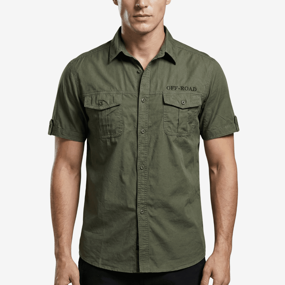 Breathable Cotton Outdoor Shirt for Men | Active Peaks-Field & Wild