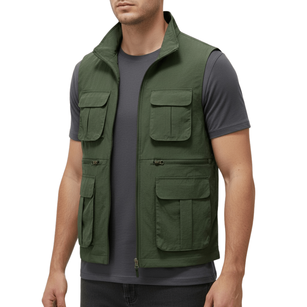 Lightweight Travel Vest with Multi-Pocket Quick-Dry Design-Field & Wild