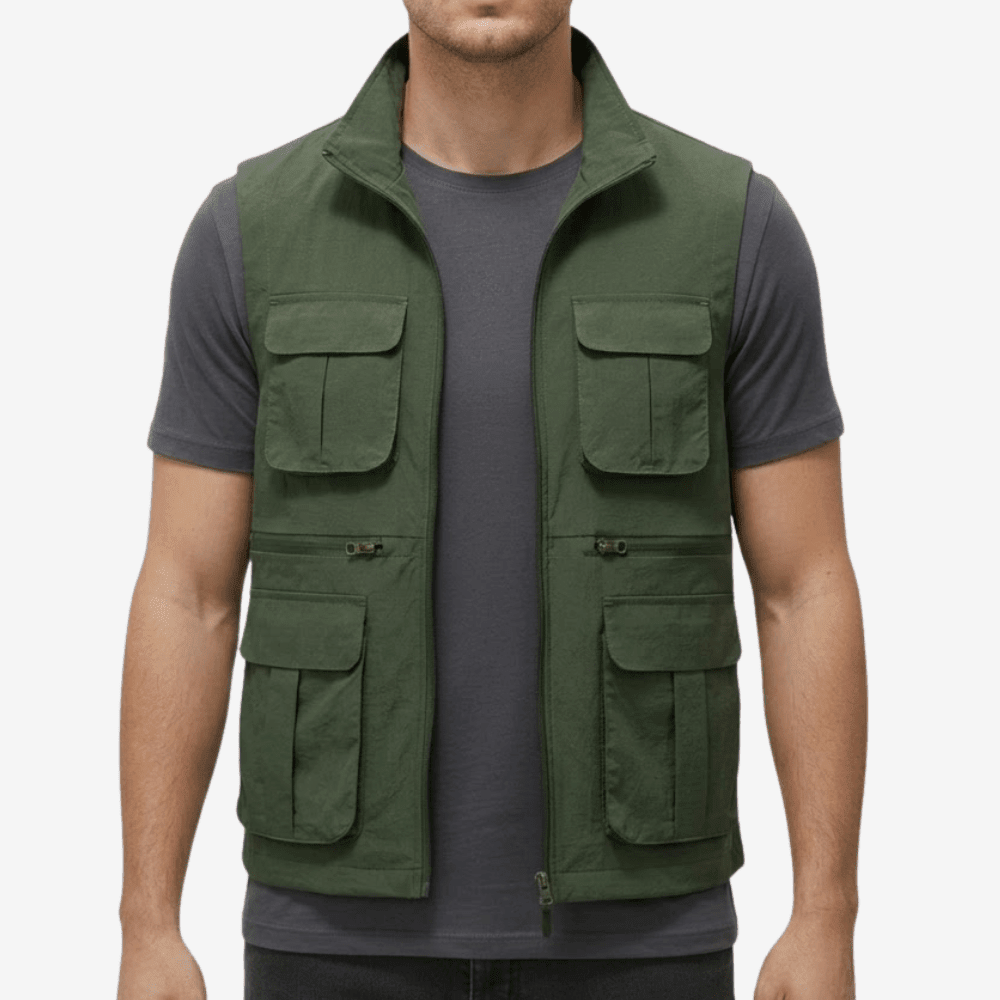 Lightweight Travel Vest with Multi-Pocket Quick-Dry Design-Field & Wild