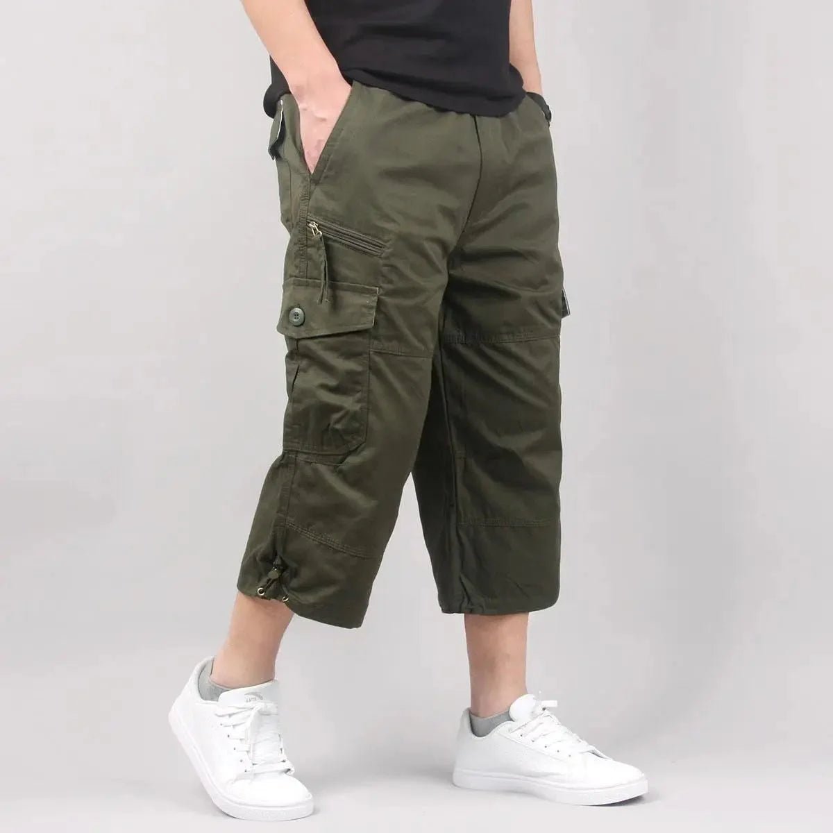 Lightweight Cargo Shorts with Loose Fit & Utility Pockets-Field & Wild